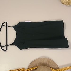 Black Fitted Spaghetti strap mini